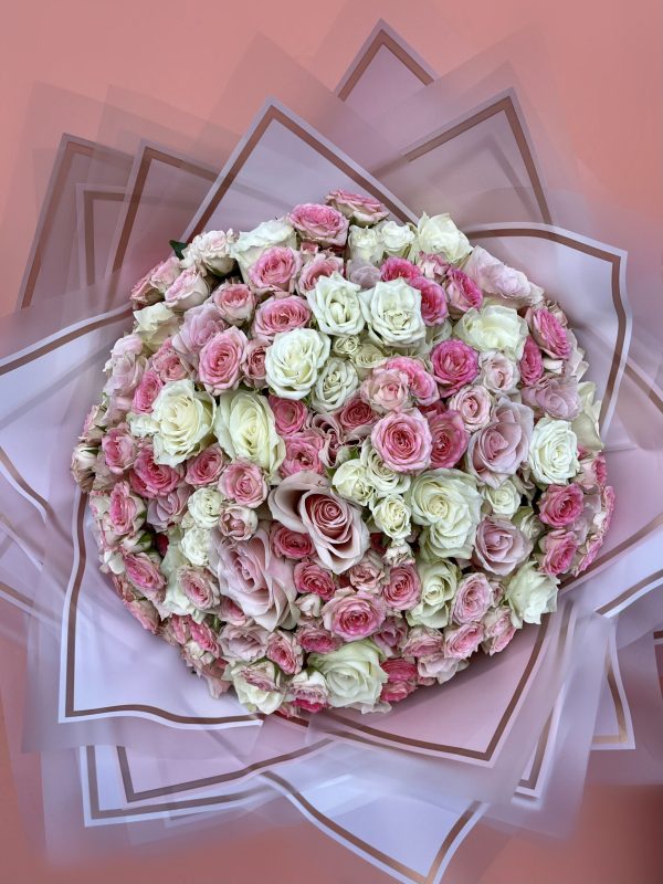 50 Pembe Gül Buketi
