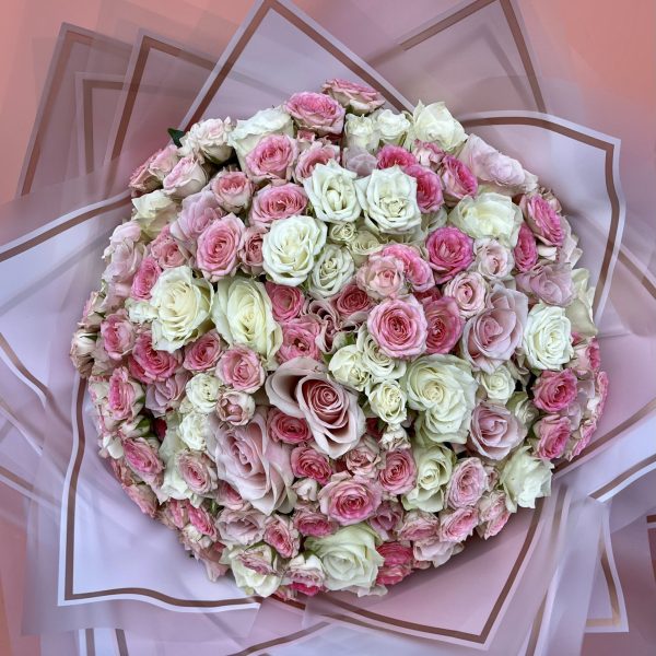 50 Pembe Gül Buketi